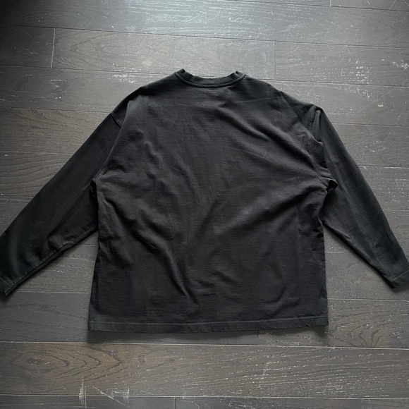 We11Done Welldone crystal logo long sleeve shirt in black size small - Picture 8 of 8